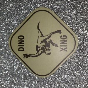 JURASSIC PARK waterproof sticker dinosaur sign